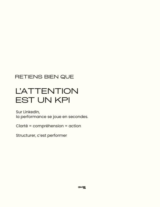 Post créé par Cloé : « L'attention est un KPI »